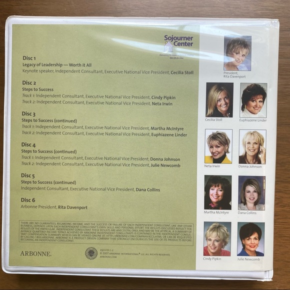 Arbonne “Lead to Succeed” 2007 Training CD Set - Picture 2 of 8
